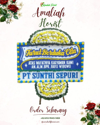 Papan Bunga Duka di Purbalingga
