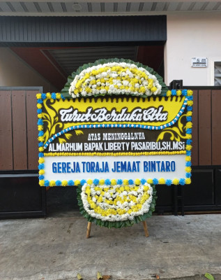 Papan Bunga Duka di Purbalingga