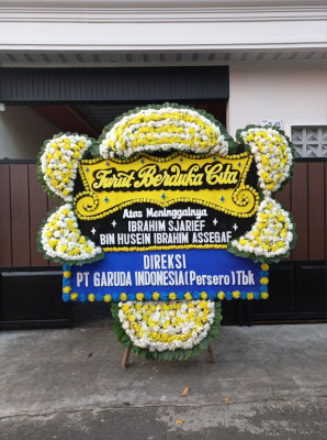 Papan Bunga Duka di Purbalingga
