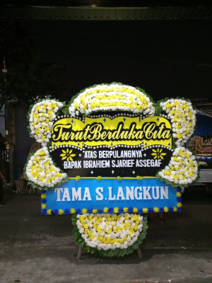 Papan Bunga Duka di Purbalingga