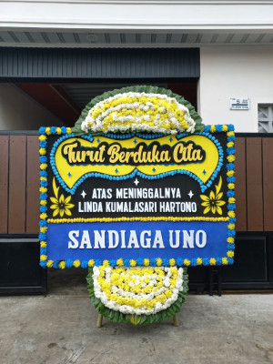 Papan Bunga Duka di Purbalingga
