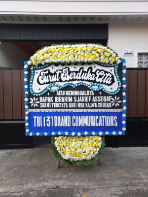 Papan Bunga Duka di Purbalingga